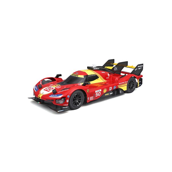 Maisto RC - FERRARI 499P (2024 24H Le Mans Champion) se světly - 2,4 GHz, červená, 1:16