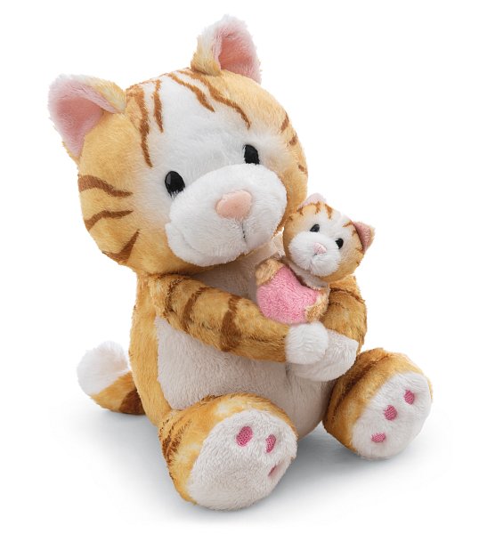 NICI plyš Kočička 20 cm s mládětem 6 cm - Little & Me