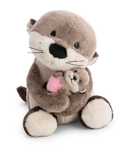 NICI plyš Vydra 20 cm s mládětem 6 cm - Little & Me