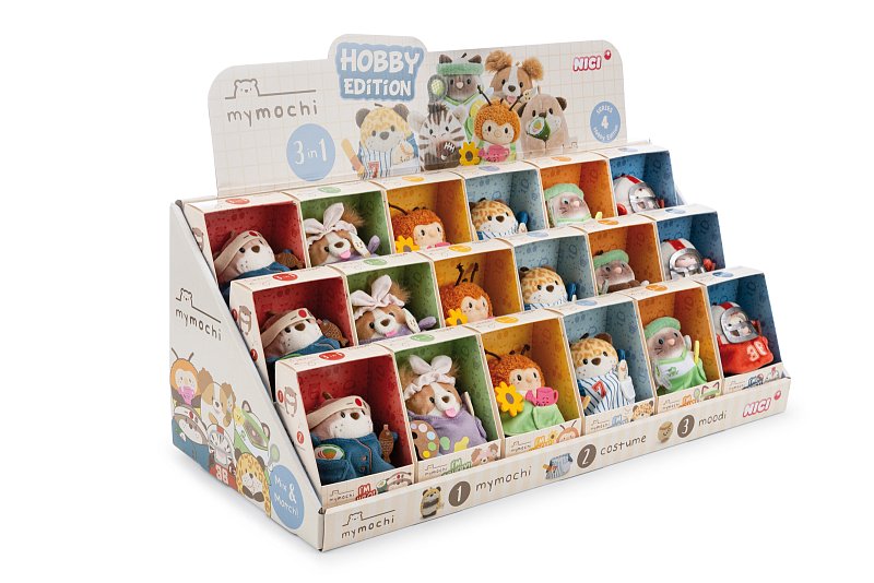 MyMochi display Hobby 8cm, 18ks assort, plný 3v1