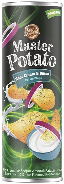 Master Potato – snack Zakysaná smetana & cibule, 160 g