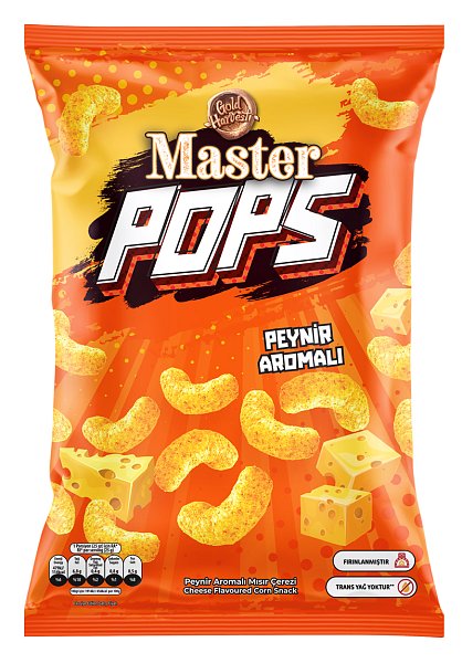 Master Pops - Kukuřičný snack se sýrovou příchutí, 90 g