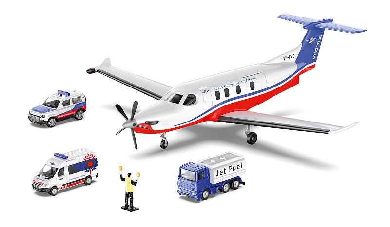 SIKU Worlds - letadlo s ambulancemi