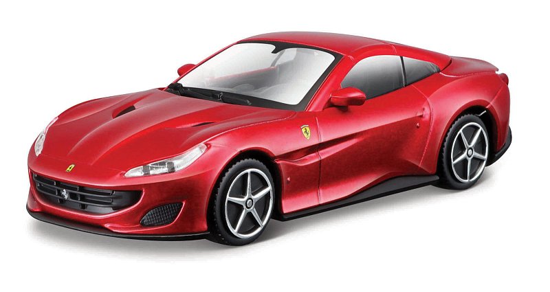 Bburago - RACE+PLAY, Ferrari Portofino, červená, 1:43