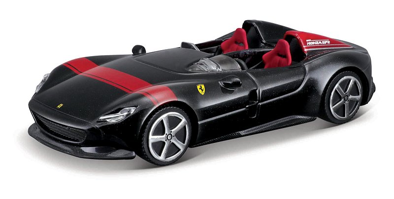 Bburago - RACE+PLAY, Ferrari Monza SP2, černá, 1:43
