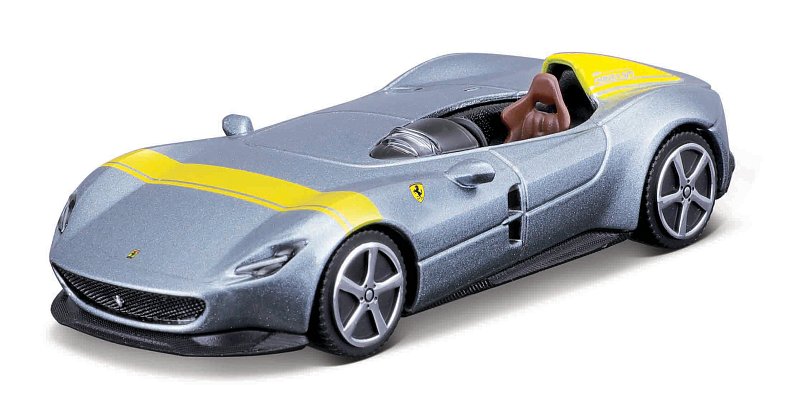 Bburago - RACE+PLAY, Ferrari Monza SP1, šedá, 1:43