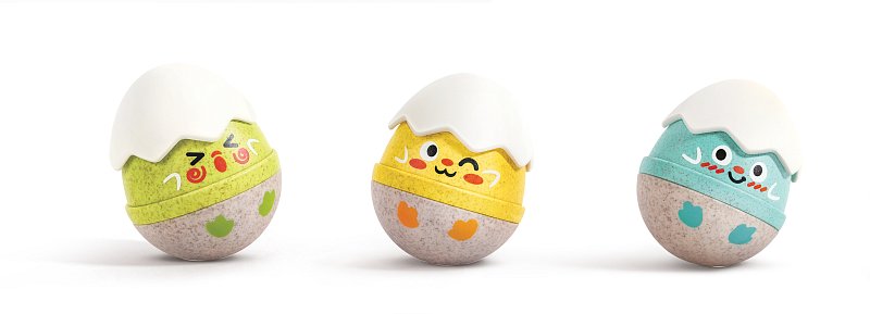 Happy Hatchlings – Sada kolébajících chrastítek, 3 ks
