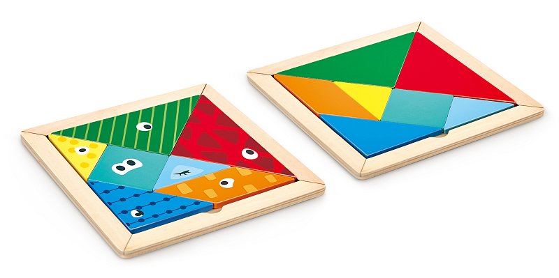 Tangram - dřevěný hlavolam