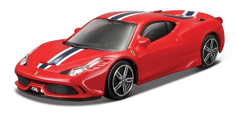 Bburago - RACE+PLAY, Ferrari 458 Speciale, červená, 1:43
