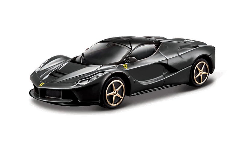 Bburago - RACE+PLAY, Ferrari LaFerrari, černá, 1:43