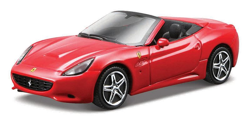 Bburago - RACE+PLAY, Ferrari California (open top), červená, 1:43