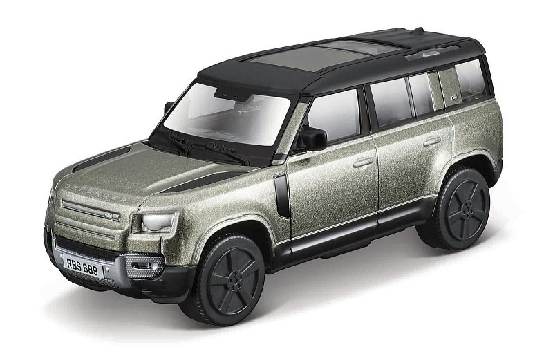 Bburago - STREET FIRE, Land Rover Defender 110, zelená metalíza, 1:43