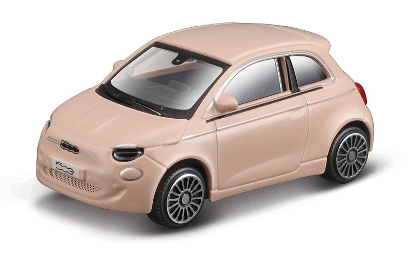 Bburago - STREET FIRE, 2021 Fiat 500e, růžová 1:43