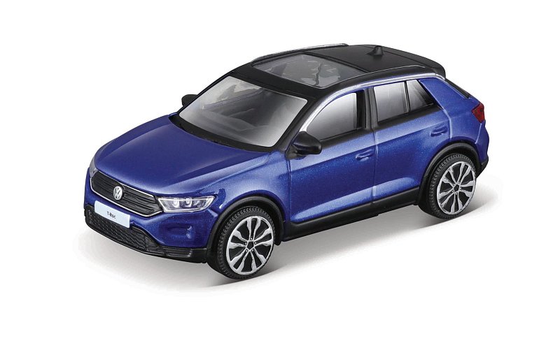 Bburago - STREET FIRE,  Volkswagen T-Roc, modrá metalíza 1:43