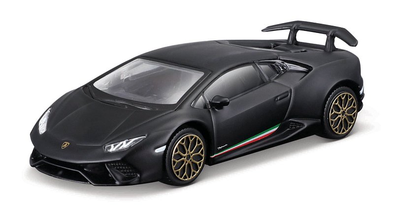 Bburago - STREET FIRE, Lamborghini Huracán Performante, matná černá, 1:43