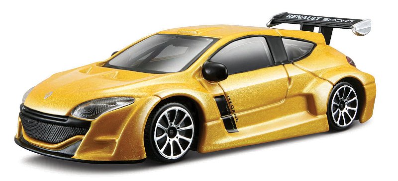 Bburago - STREET FIRE, Renault Megane, žlutá metalíza, 1:43