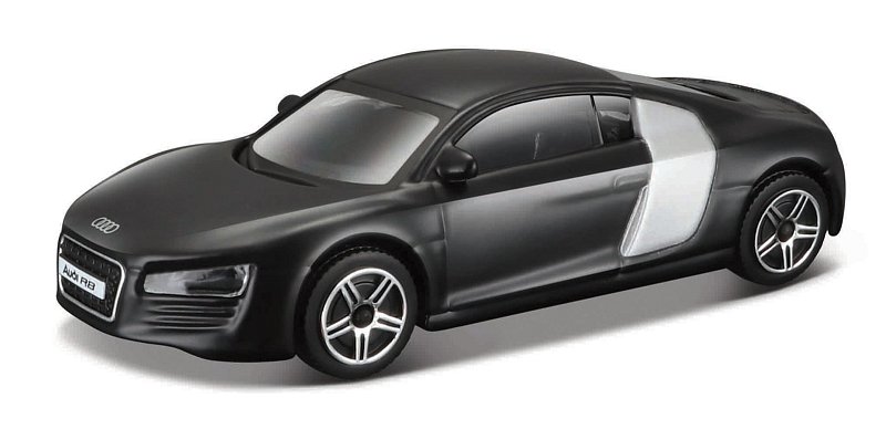 Bburago - STREET FIRE, Audi R8, matná černá, 1:43