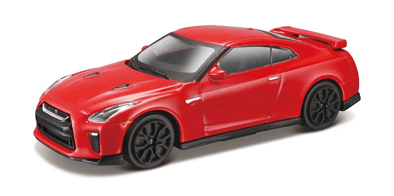 Bburago - STREET FIRE, 2017 Nissan GT-R, červená, 1:43