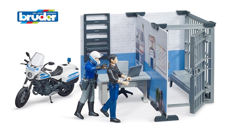 bworld - policejní stanice s motorkou