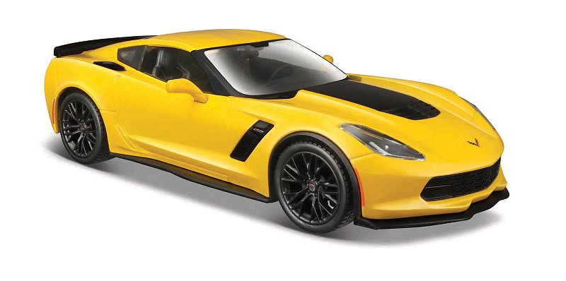 Maisto - 2015 Corvette Z06, žlutá, 1:24