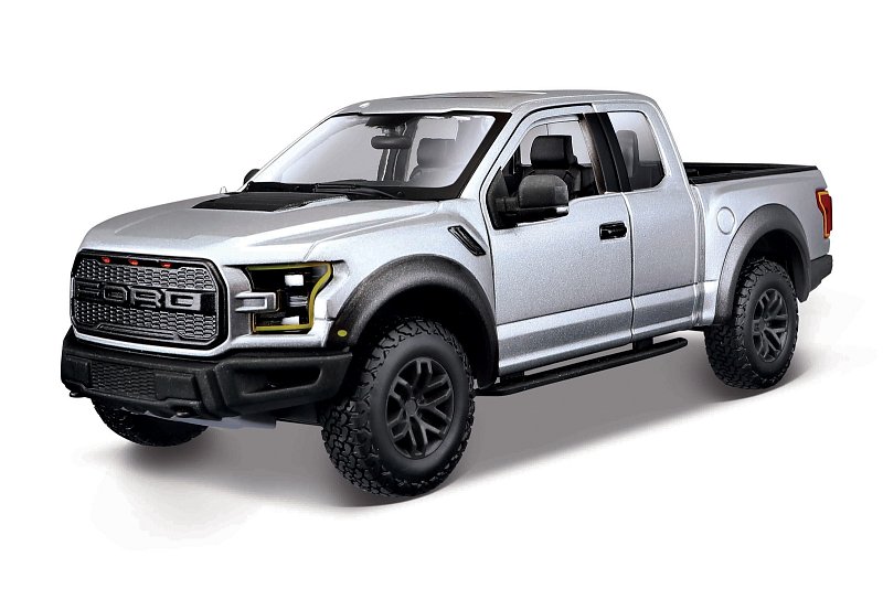 Maisto - 2017 Ford F-150 Raptor, metal šedá, 1:24