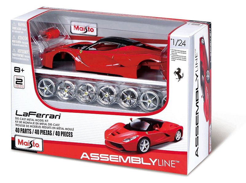 Maisto - KIT FERRARI ASSEMBLY LINE, assort, 1:24