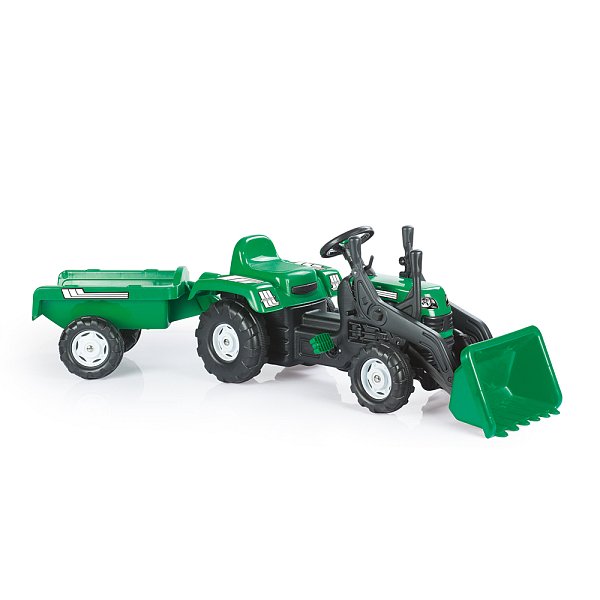 Šlapací traktor Ranchero s vlečkou a nakladačem