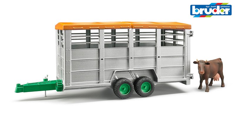 Farm - velký přívěs na dobytek + kráva
