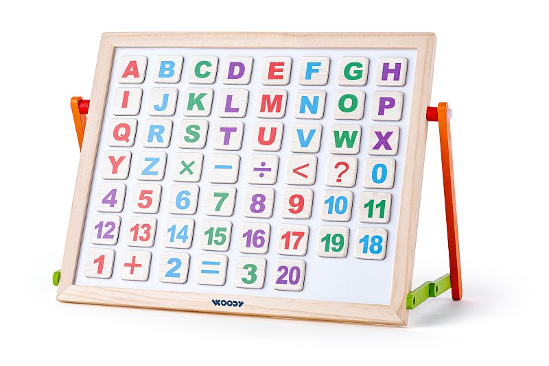 Magnetická tabulka s ABC na stůl