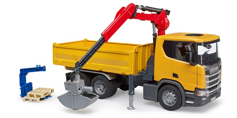 Konstrukční vozy - Scania Super 560R Stavební vůz s jeřábem a 2 paletama