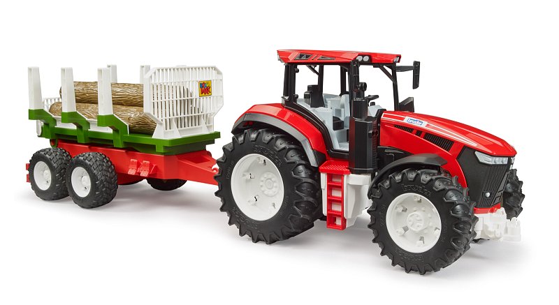 Konstrukční vozy - ROADMAX traktor s vlekem a 3 kládami