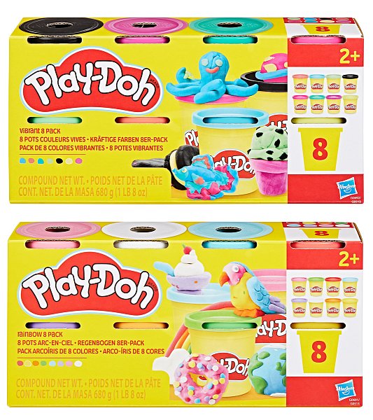 HASBRO - Play-Doh 8ks kelímků V2, assort