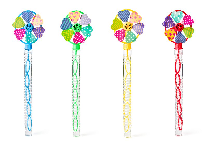 WOOBLY BOOBLY Bublinková hůlka s větrníkem - CDU 24ks, assort