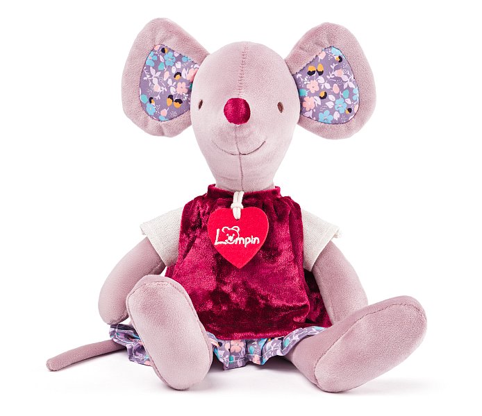 Myška Cilka v šatech, velká, 33cm