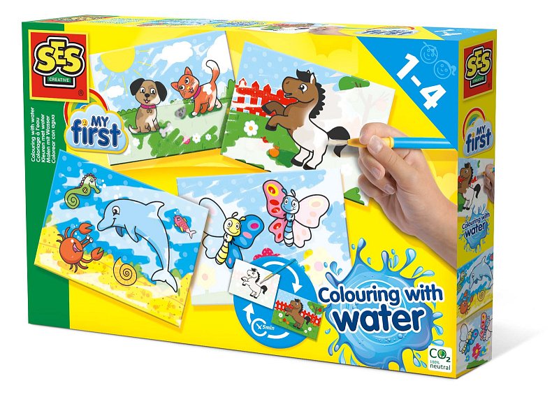 Moje první malování štětcem a vodou