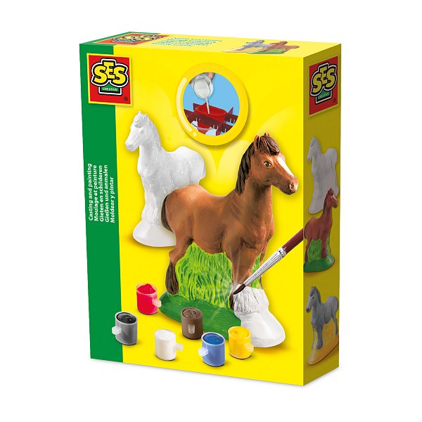 Sádrový komplet - kůň