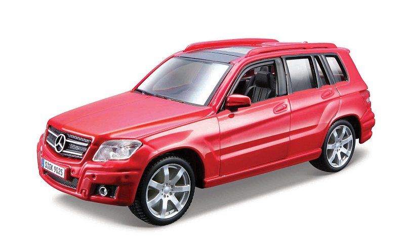 Bburago - Auta HOBBY, Mercedes-Benz GLK-Class, červená, 1:32