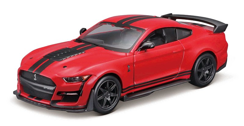 Bburago - Auta HOBBY, 2020 Mustang Shelby GT500, červená, 1:32
