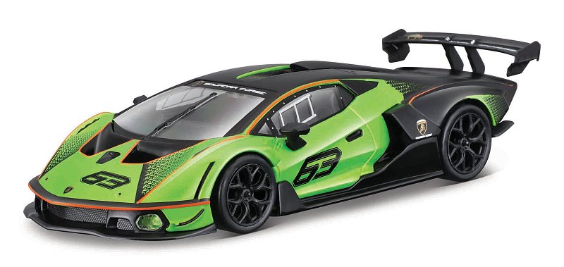 Bburago - RACE, Lamborghini Essenza SCV12, zelená metalíza-černá, 1:32
