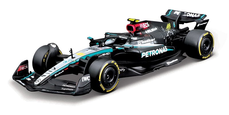 Bburago - RACE Formule F1, Team Mercedes-AMG Petronas W15 (2024), #44 Lewis Hamilton, 1:43