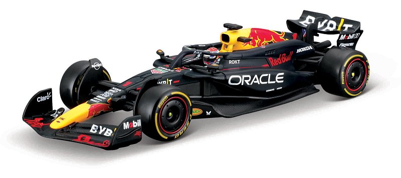 Bburago-RACE Formule F1 v dekorativním boxu, Oracle Red Bull Racing RB20 (2024), #1 Verstappen, 1:43
