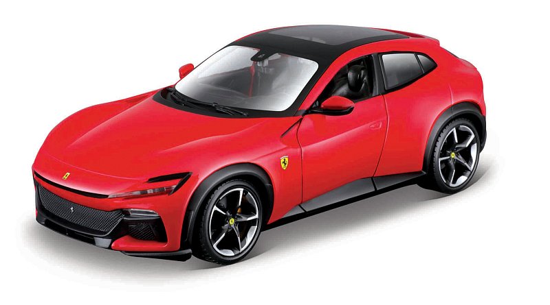 Bburago - RACE+PLAY, Ferrari Purosangue, červená, 1:24