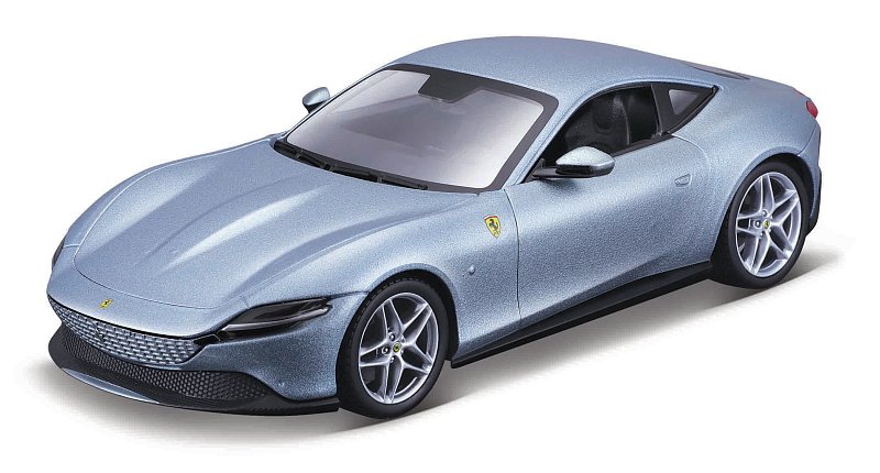 Bburago - RACE+PLAY, Ferrari Roma, šedá metalíza, 1:24
