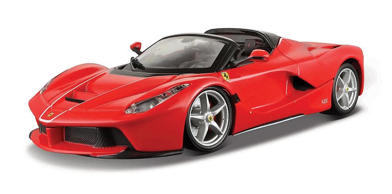 Bburago - RACE+PLAY, Ferrari LaFerrari Aperta, červená, 1:24