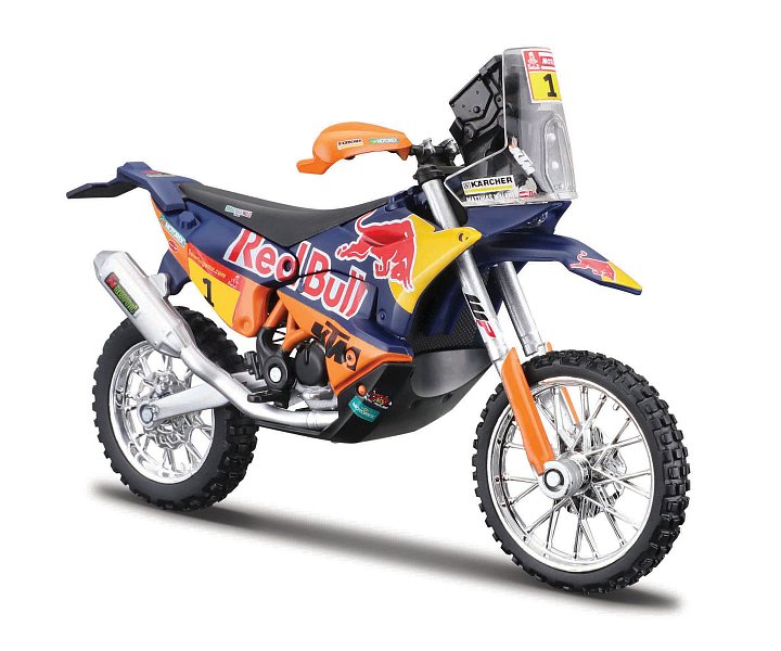 Bburago - Motocykl Red Bull KTM Factory Racing, KTM Rally 2019 - Dakar Rally, 1:18