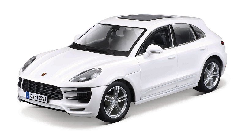 Bburago - Auta HOBBY, Porsche Macan, bílá, 1:24