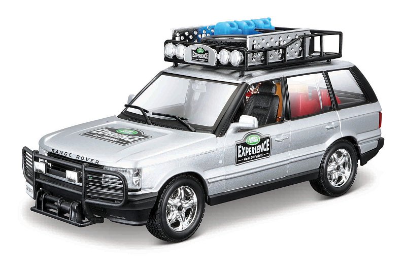 Bburago - Auta HOBBY, Range Rover, stříbrná, 1:24