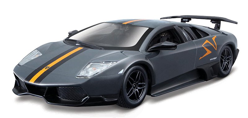 Bburago - Auta HOBBY, Murciélago LP 670-4 SV China Limited Edition, šedá metalíza, 1:24
