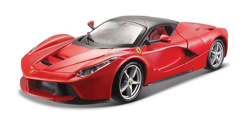 Bburago - RACE+PLAY, Ferrari LaFerrari, červená, 1:24