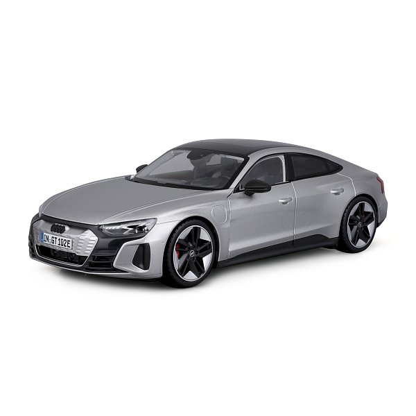 Bburago - Auta HOBBY, 2022 Audi RS e-tron GT, stříbrná, 1:18